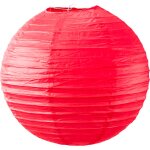 Boule papier rouge 30cm - lampion papier en papier de riz - lanterne japonaise rouge pour d�coration ...