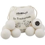 Boules de sechage en laine de mouton lot de 8