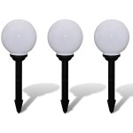 Boule solaire ext�rieure 20 cm 3 pi�ces luminaire d�coration