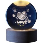 Boule de verre i - total xl2720 3d avec led rgb effet au plafond veilleuse pour enfants, lampe de nuit, ...