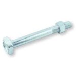 Boulon (vendu avec ecrou) charpente m18x200 t�te carr�e 30x30x13 acier zingu� - 20 pi�ces
