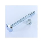 Vis express - boulon (vendu avec ecrou) trcc japy tte ronde collet carr m12x140 filetage partiel acier ...