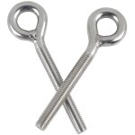 Boulon � oeil m6 10pcs vis � anneau en acier inoxydable 304 a2 - 70 tige filet�e piton � visser pour ...
