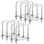 Boulons en u acier inoxydable m8 aavec 16 �crous et 8 plaque de cadre pour remorquage la r�paration fixation ...