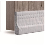 Bourrelet � clouer et agrafer ? pvc lavable ? espacement 25 � 55 mm ? dimensions 6x30 cm ? finition blanche ...