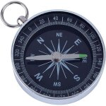 Boussole avec cadran blanc, boussole � poche portable en aluminium de boussole de survie haute pr�cision ...