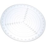 Boussole de recherche de center rond, outil de centrage de tour en acrylique transparent, jauge de cercle ...