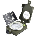 Boussole militaire professionnelle, boussole imperm�able ip65 en m�tal compas de vis�e fluorescent equip� ...