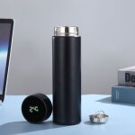 Bouteille d'eau intelligente en acier inoxydable avec �cran tactile lcd intelligent, garde au chaud ou ...