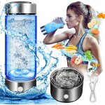 Bouteille d'hydrog�ne de 420 ml, machine portable d'ioniseur d'eau hydrog�ne, g�n�rateur d'eau d'hydrog�ne ...