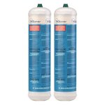 Lot de 2 bouteilles oxygne jetable 110 bar connexion m10 soudure bi - gaz 110 litres kemper