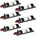 Bouteille de vin murale en fer, organisateur de casier � vin suspendu en m�tal, wall mounted iron wine ...