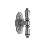 Bouton de cr�mone comt� - d�cor : c�ment� patin� - mat�riau : fer bouvet