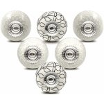 Ersandy - bouton de meuble porcelaine poignee commode ceramique boutons de porte vintage pour placard ...