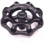 Cyclingcolors - bouton poigne de meuble imitation valve noir diamtre 50mm armoire industriel atelier ...