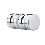 Bouton de porte de douche poign�e de porte rondes en alliage d'aluminium pour salle de bain porte en ...