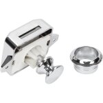 Bouton poussoir camping car - serrure loquet porte fermeture placard bouton pour rv caravane de moteur(argent) ...