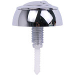 Bouton poussoir double chasse d'eau pour siamp optima 49 chrom�, r�glable de 16 � 50 mm