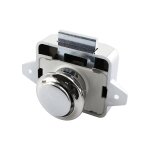 Bouton poussoir de verrouillage de tiroir d'armoire de porte de placard bouton de verrouillage sans cl ...