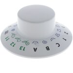 Bouton programmateur blanc c00272207 - lave - linge
