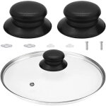 Boutons rechange couvercle casserole - 2 pcs, boutons facile installation pour couvercle casserole - ...
