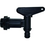 Boutt� robinet de cuve plastique 1 / 4 tour nez automatique noir