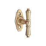 Bouton de cr�mone comt� - d�cor : laiton patin� - mat�riau : laiton - bouvet