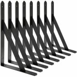 Xvx - br - vie equerre etagere murale, 8 pcs supports triangulaires de 90 degrs en acier, querres tagres ...