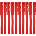 Bracelets d'identification pour vaches, 10 pi�ces, colliers d'identification pour b�tail (rouge)