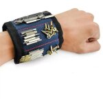 Bracelet magn�tique, bleu, 3310cm, 1 pi�ce, dos adh�sif, velcro, outils de quincaillerie, tournevis, ...
