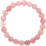 Bracelet quartz rose bracelet perles pierre naturelle lithotherapie en 8mm �lastique bracelet homme et ...