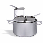 Braisière avec 4 cuit - pâtes en inox 35 à 40 cm - pujadas Braisière avec 4 cuit - pâtes en inox 35 à 40 cm - pujadas