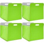 No brand - 4 boîtes de rangement feutre 33x33x38cm kallax panier feutrine Étagère ikea vert No brand - 4 boîtes de rangement feutre 33x33x38cm kallax panier feutrine Étagère ikea vert