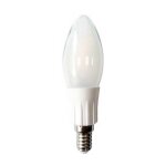 Optonica led 1433 - f ampoule bougie filament led e14 3w givre cover blanc chaud 2800k