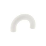 Poigne de meuble plastique blanc entaxe 32mm, looping