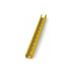 No brand - rail perfor pour charges lgres type 'c' - revtement plastique jaune 27 x 18 x 1, 25 - ...
