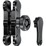 Bras de fixation double en alliage d'aluminium antivol, compatible avec les supports ram mounts b (rotule ...