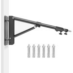 Bras triangulaire mural de 130 cm, rotation flexible � 180�, pour flash, monobloc, softbox, parapluie, ...