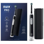 Braun - brosse a dent �lectrique - oral b - pro 1 cross action + �tui de voyage - noir