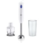 Braun - hb101ai - mq10. 201mwh mixeur plongeant 450 w sans bpa, avec embout hchoir blanc