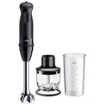 Braun multiquick 3 mq30201m mixeur plongeant noir 900w