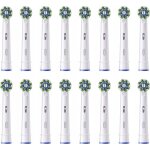 Braun oral - b pro cross action brossettes pour brosse � dents �lectriques, pack de 16 unit�s, convient ...