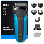 Braun series 3 310bt rasoir � grille tondeuse noir, bleu