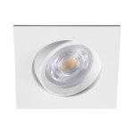 Braytron - spot led encastrable 3en1 carr� blanc 7w ip20