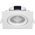 Spot led encastrable carr� blanc 5w ip20 3000k