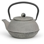 Bredemeijer petite bouilloire asia de fonte pour induction, 0, 8 litres, gris �maill� avec filtre de ...