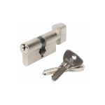 Bricard - cylindre de serrure alpha bouton l. 30 + 30 mm