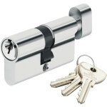Bricard - cylindre de serrure � bouton pour porte barillet 30 x 30 mm alpha 3 cl�s