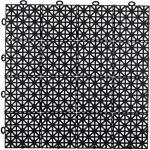 Dalle plastique noire paisseur 12 mm dalle clipsage facile  carreaux dimensions 30 x 30 cm dalle  ...