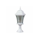 Bricolage direct - borne lumineuse extrieure 100w max e27 fonte blanche adela